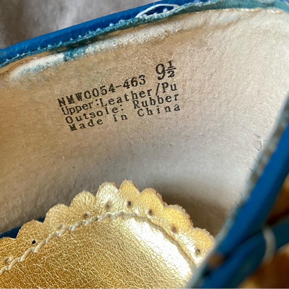 HOST PIC! NAUGHTY MONKEY ‘Nookie Wedge’ in Teal Size 9.5 - Picture 10 of 11